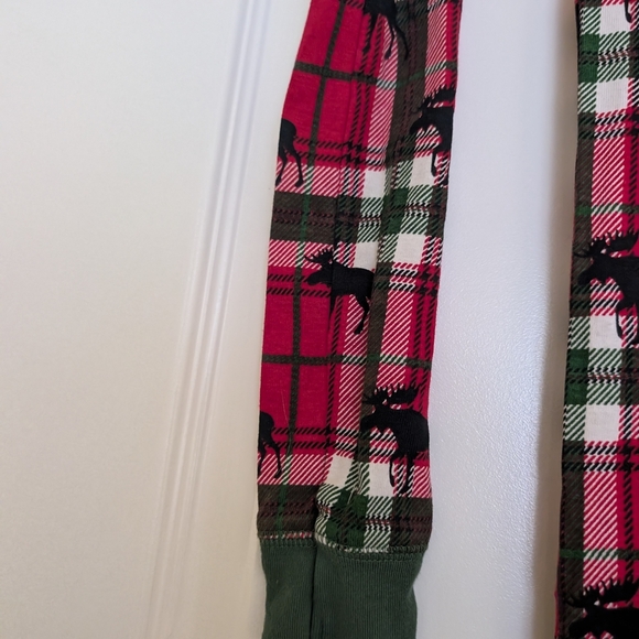 Little Blue House Red Plaid One-Piece Pajamas Size 12 - Picture 4 of 7